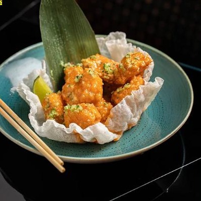 Rock shrimp tempura de Casa Cabana